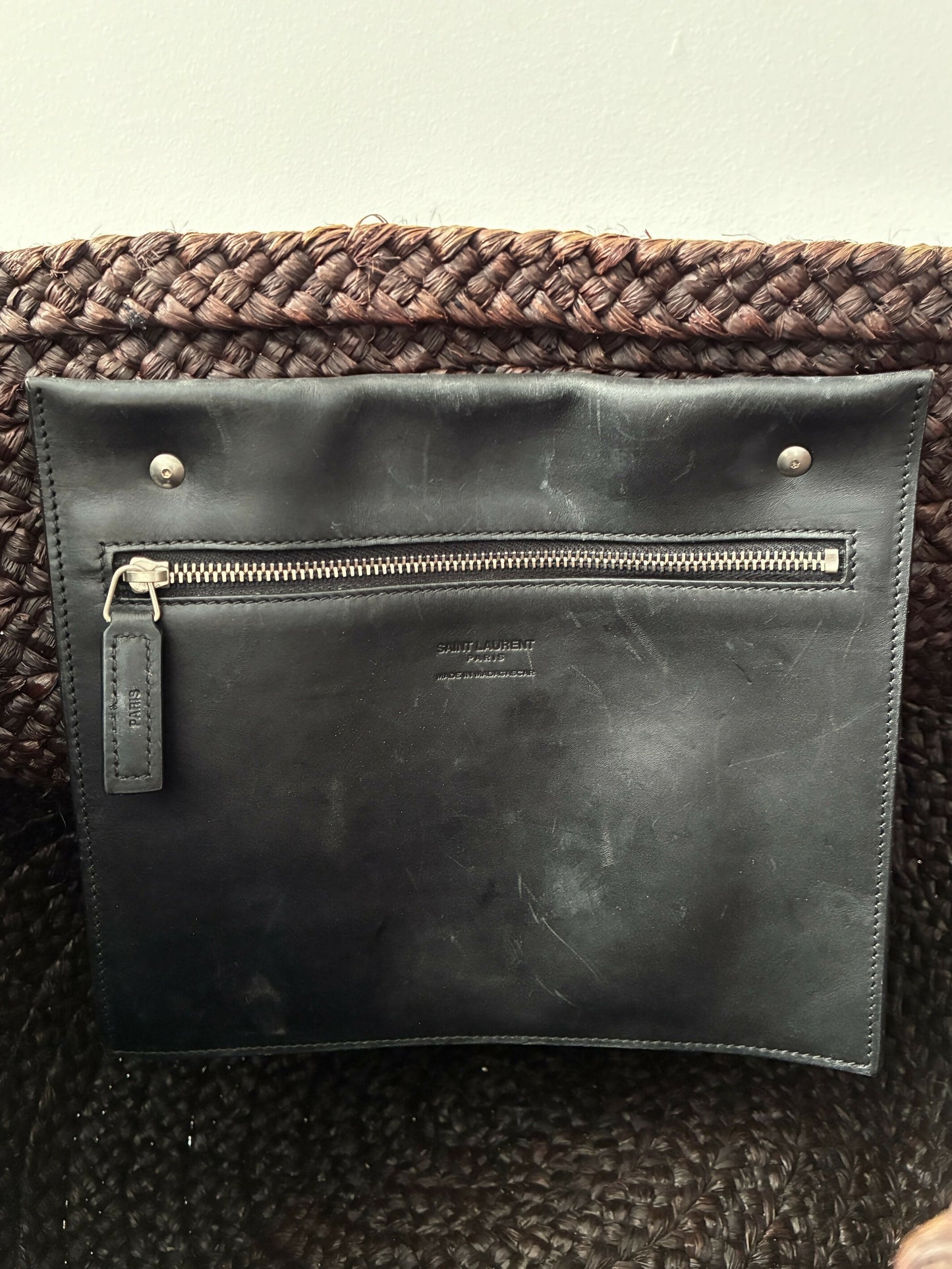 Saint Laurent Sac Panier Medium Brown