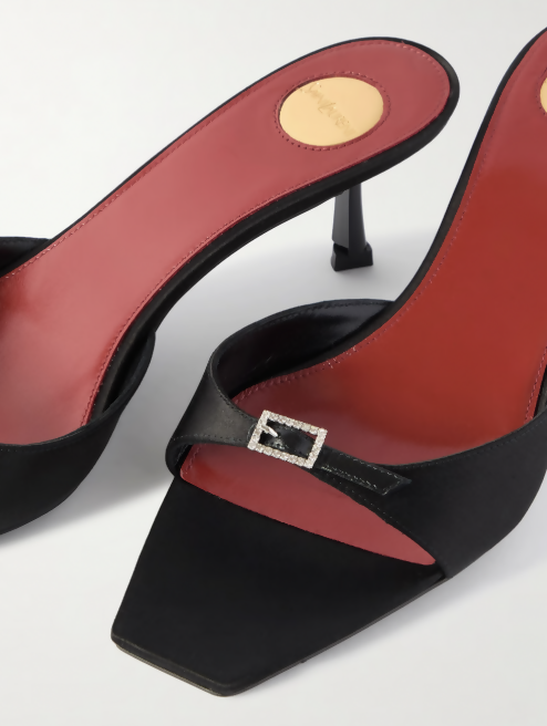 Saint Laurent Daisy Mules - FULL SET