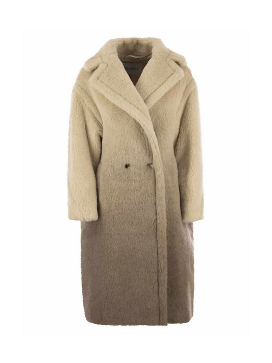 Max Mara Gatto Gradient Double-Breasted Teddy Coat