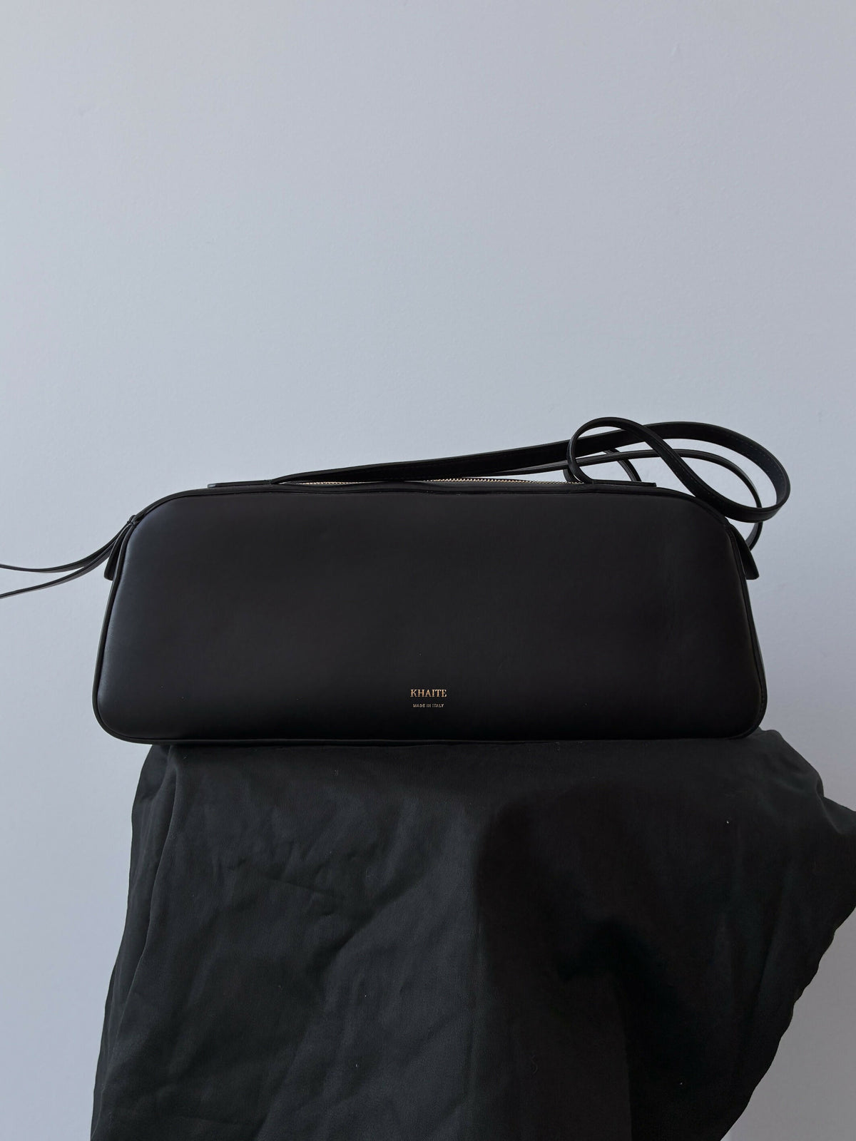 KHAITE Black Simone Shoulder Bag
