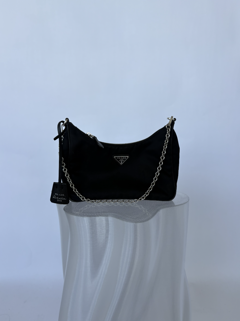 Prada Re-Editon 2005 Black Nylon Crossbody Bag - FULL SET