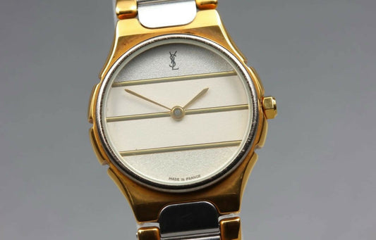 Yves Saint Laurent Bi-Tone Horizon Line Watch