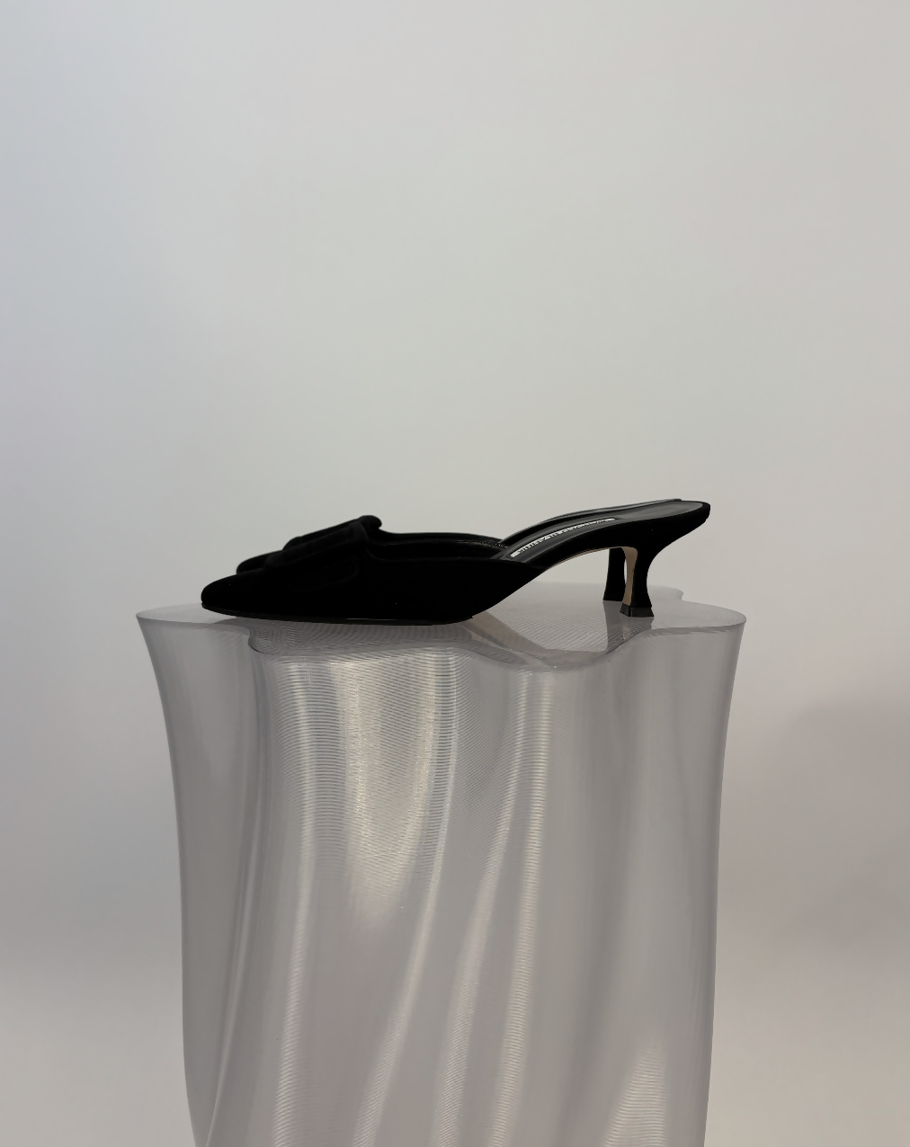 Manolo Blahnik Maysale 50 in Black Suede - FULL SET