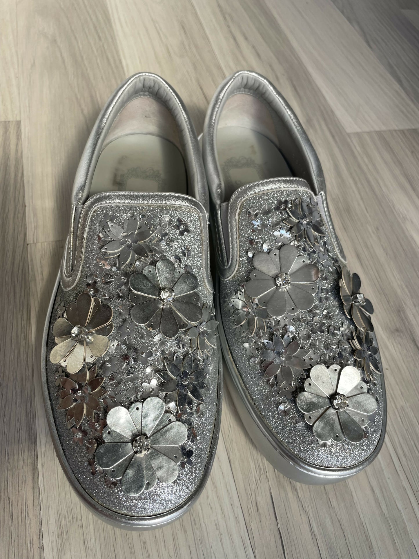 Dior leather slip on sneakers