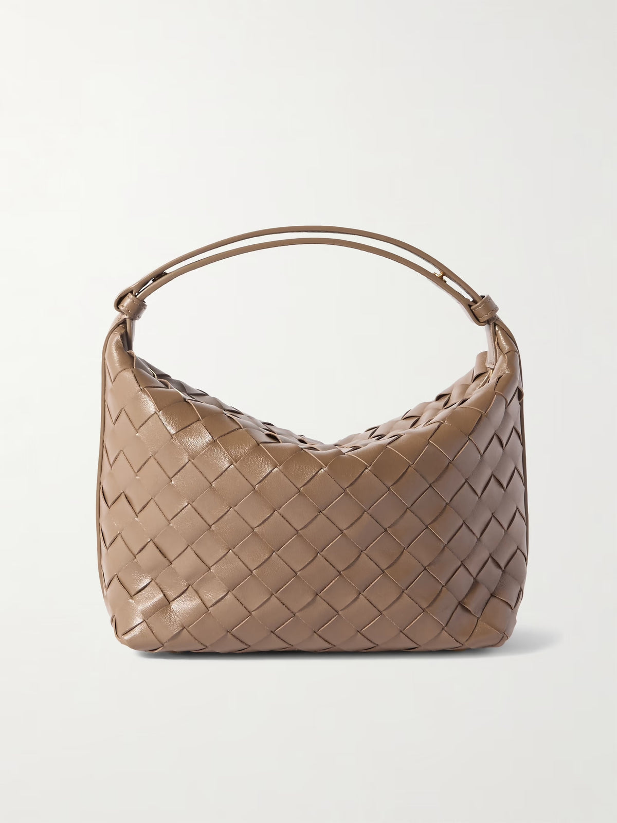 Bottega Veneta Wallace Mini Intrecciato Leather Shoulder Bag - New