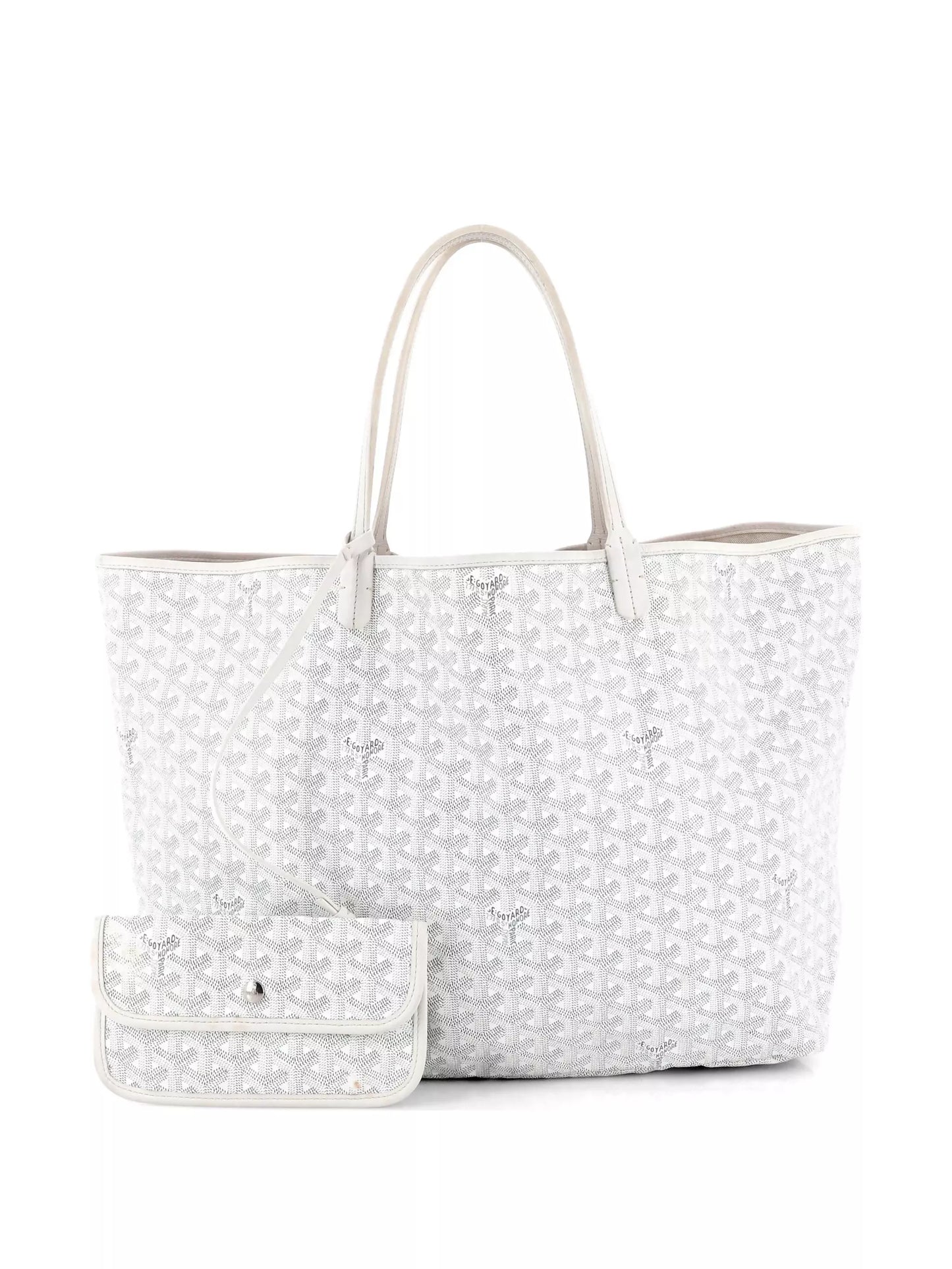 Goyard Saint Louis GM White Tote Bag
