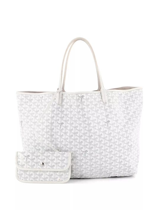 Goyard Saint Louis GM White Tote Bag