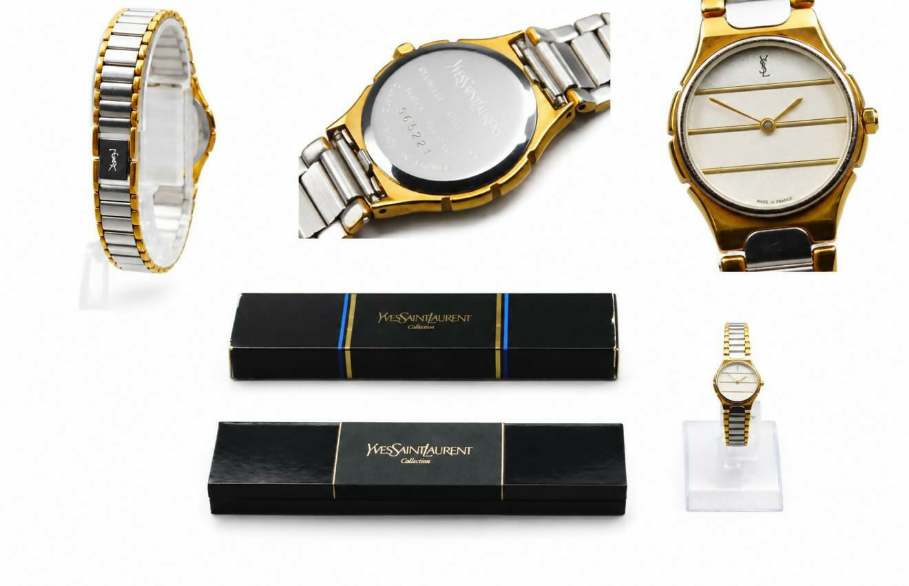 Yves Saint Laurent Bi-Tone Horizon Line Watch
