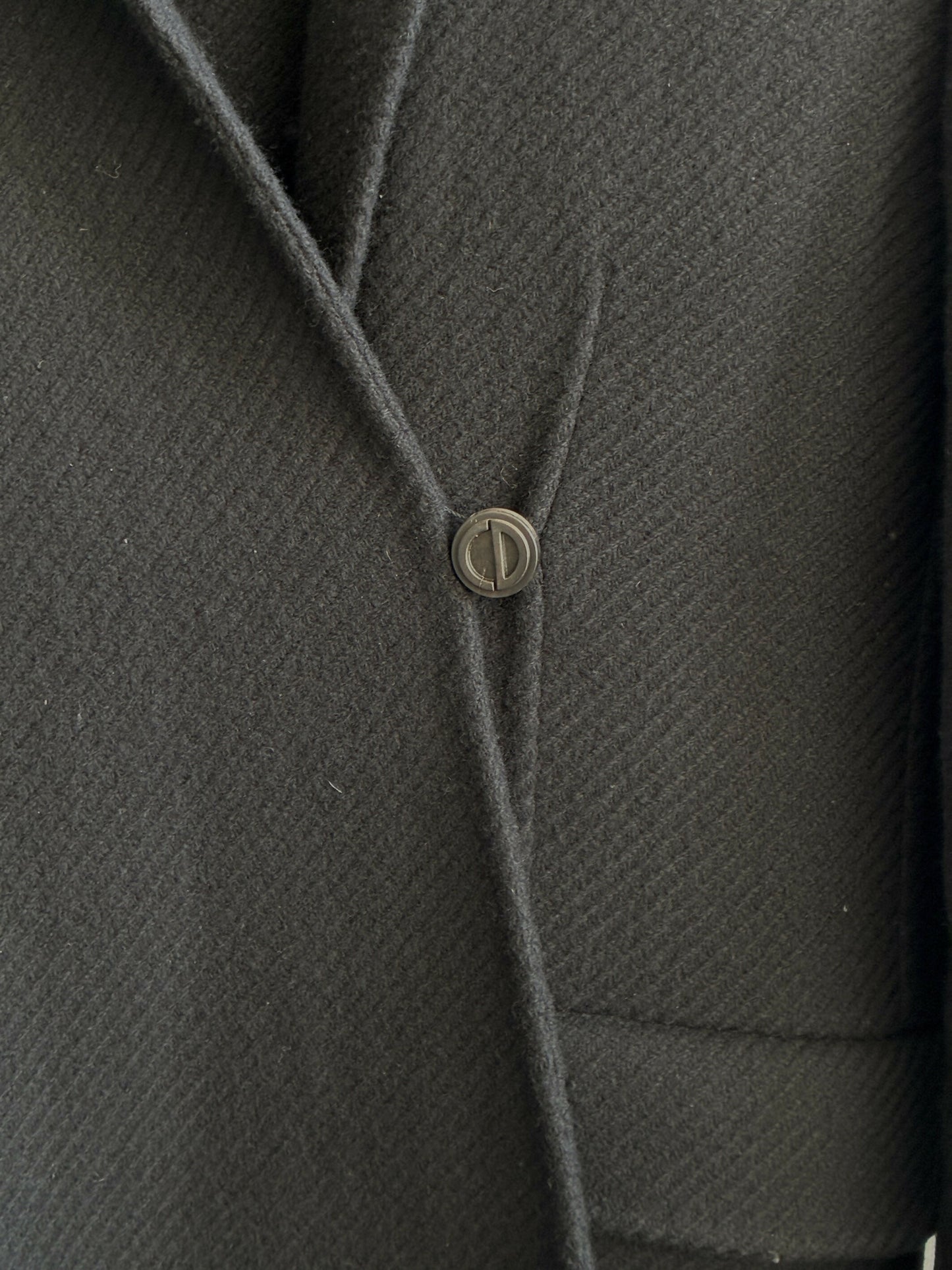 Christian Dior Manteau Laine Noir Black Coat