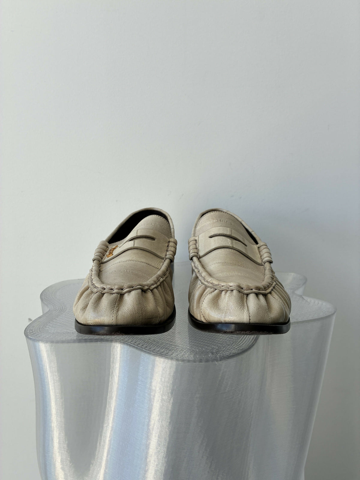Saint Laurent Le Loafer Eel Leather Penny Loafers
