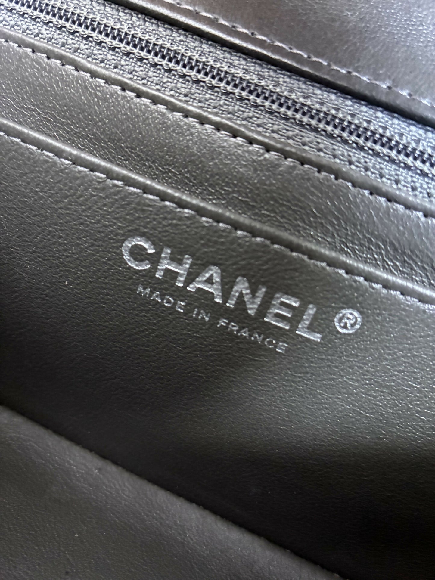 Chanel Mini Flap Bag in Dark Grey Lambskin