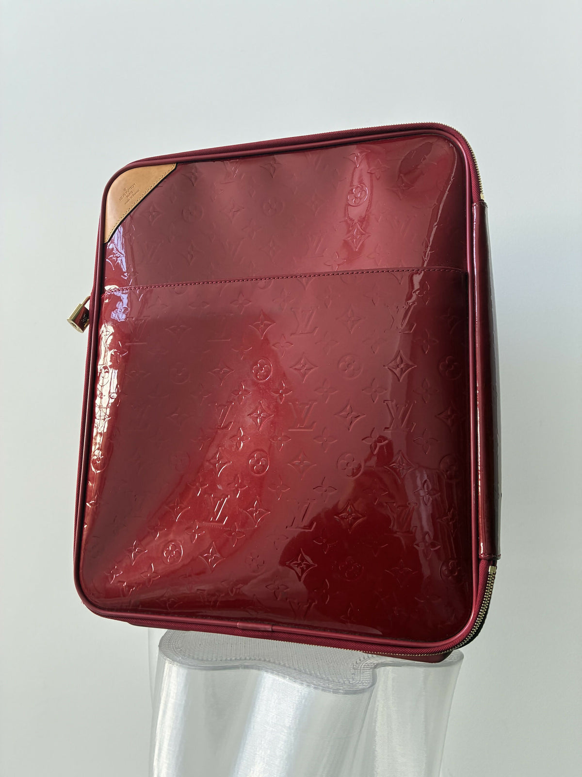 Louis Vuitton Pomme d’Amour Monogram Vernis Pegase 45 Suitcase
