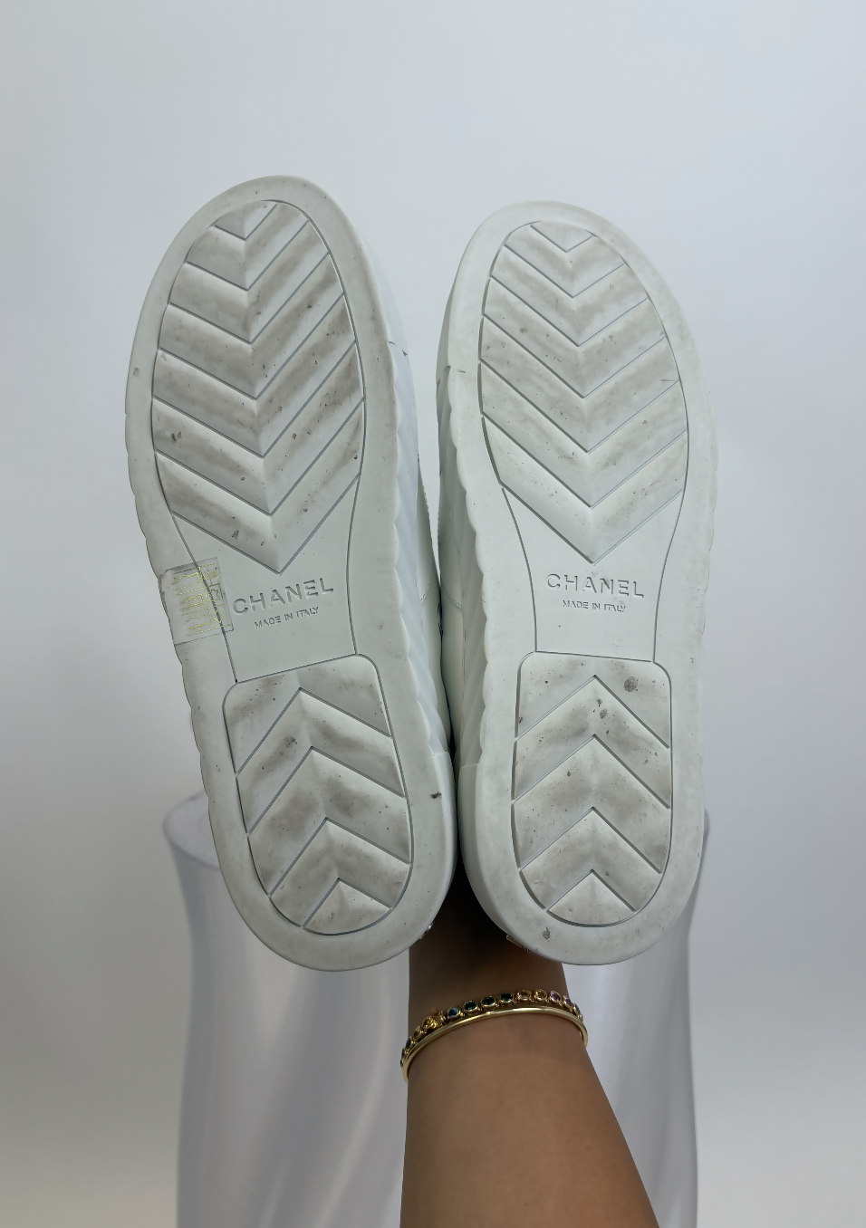 Chanel 2024 CC and Camellia Logo Sneakers