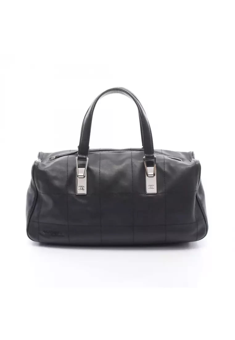 Chanel Chocolate Bar Bowling Bag – Black (Vintage 2002–2003)