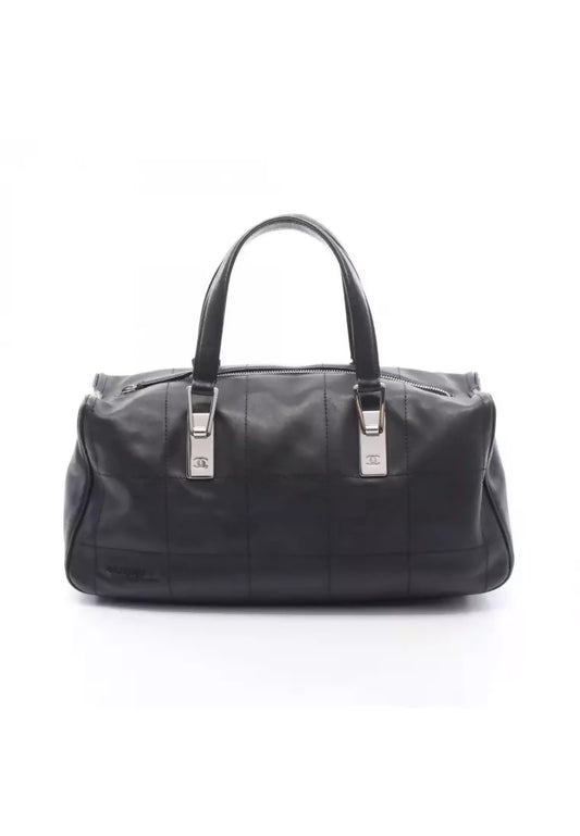 Chanel Chocolate Bar Bowling Bag – Black (Vintage 2002–2003)