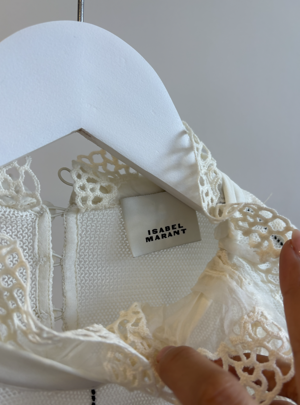 ISABEL MARANT – Sarah lace-trimmed mesh top