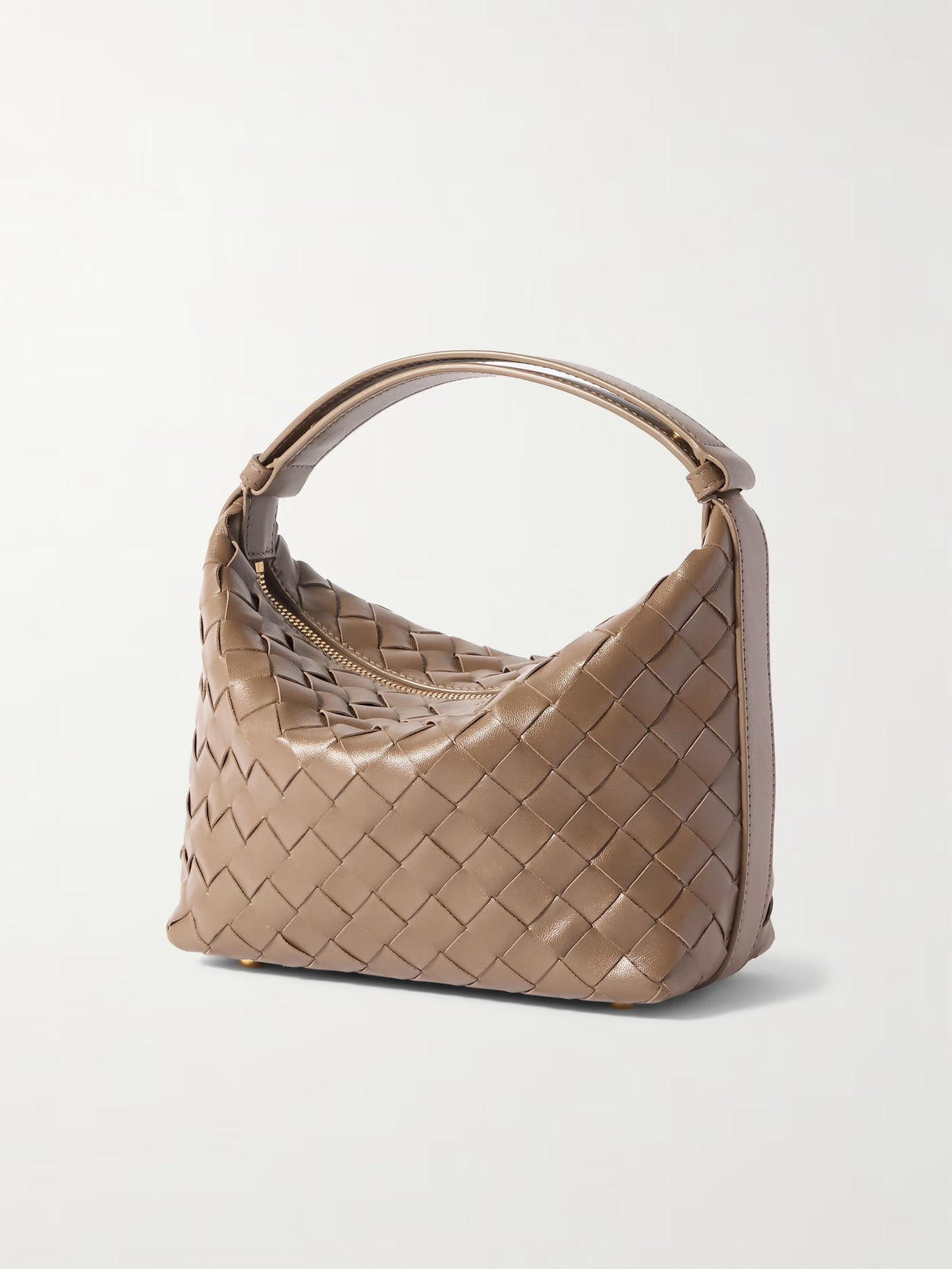 Bottega Veneta Wallace Mini Intrecciato Leather Shoulder Bag - New