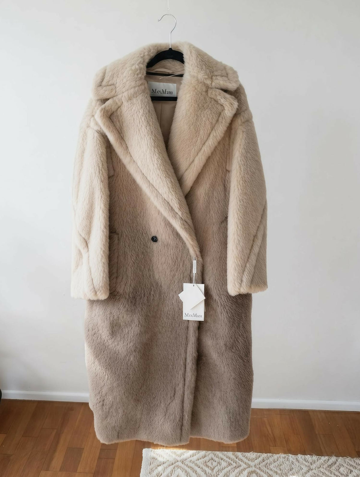 Max Mara Gatto Gradient Double-Breasted Teddy Coat