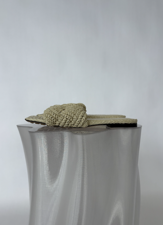 Bottega Veneta Raffia Lido Flat Sandals