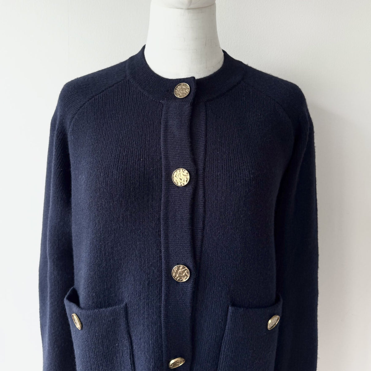 Totême Hammered Button Cardigan, Small - New