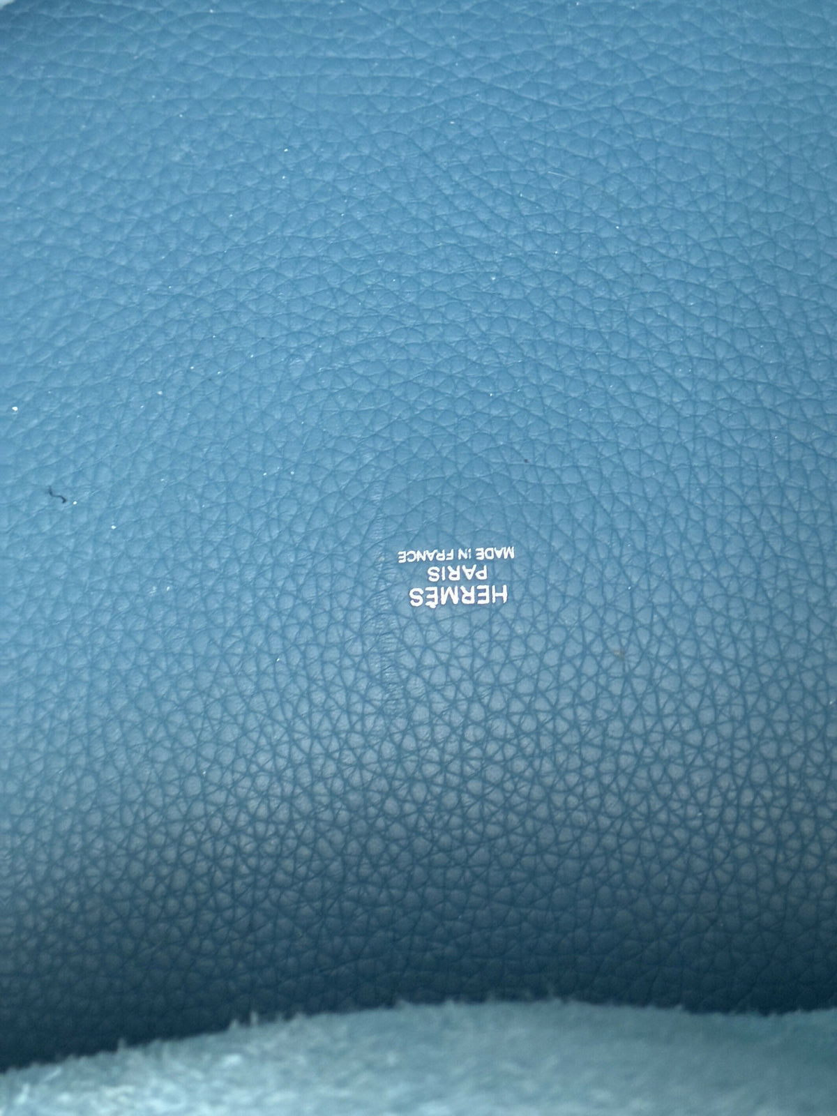 Hermès Picotin 22 MM, Blue Jean Taurillon Clemence Leather
