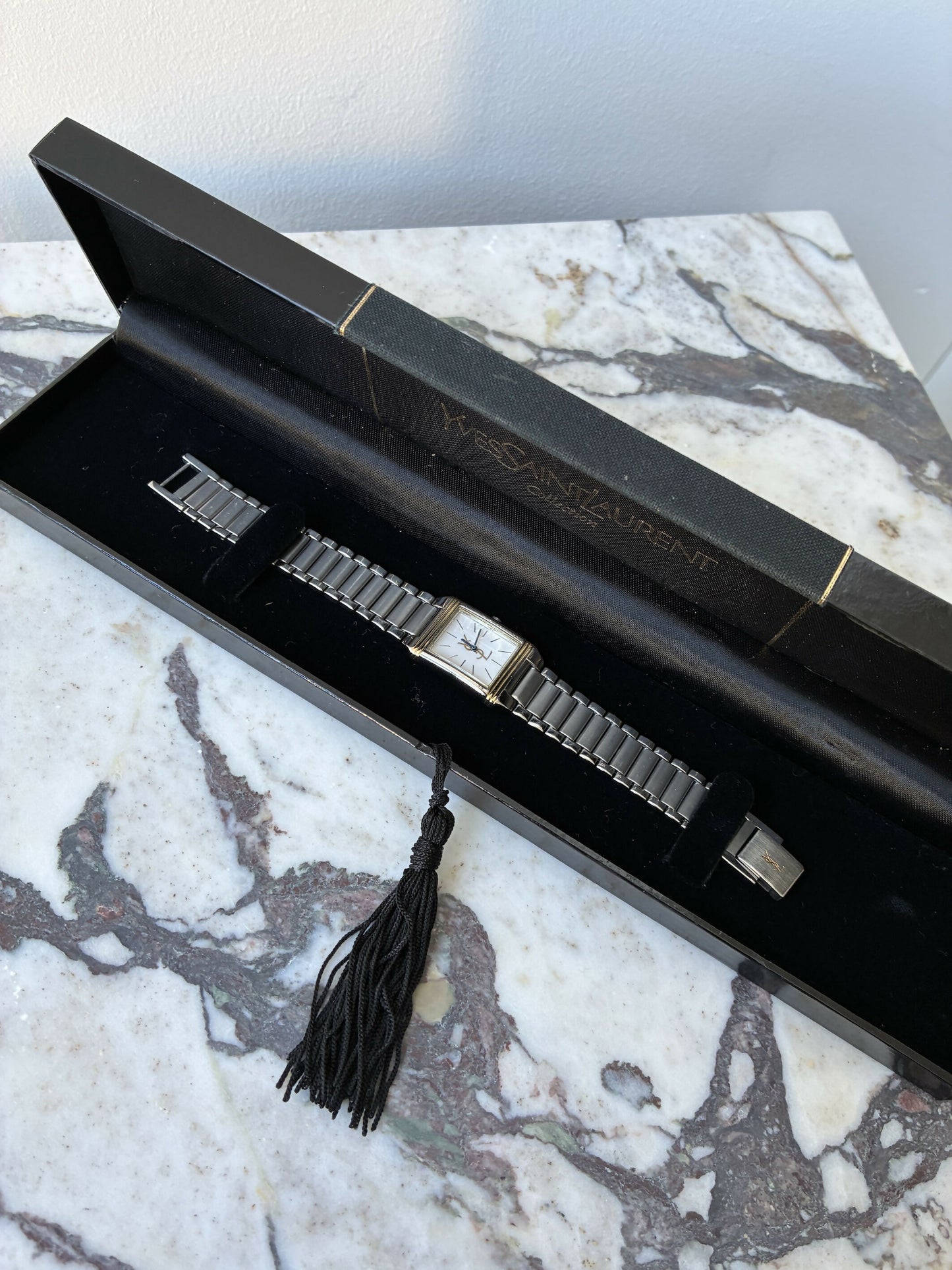 Yves Saint Laurent Bi-Tone Tank Watch