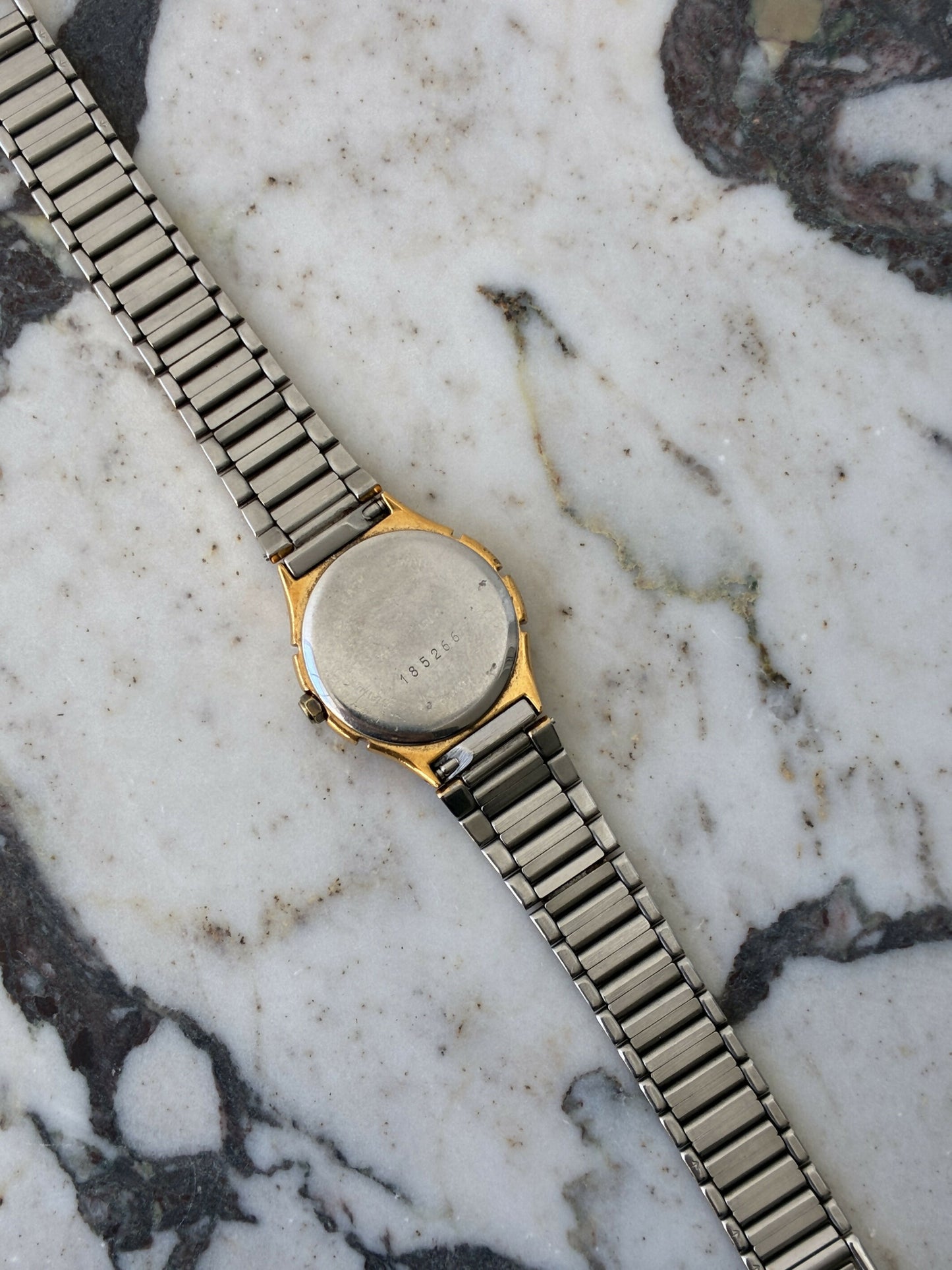 Yves Saint Laurent Bi-Tone Roman Dial Watch