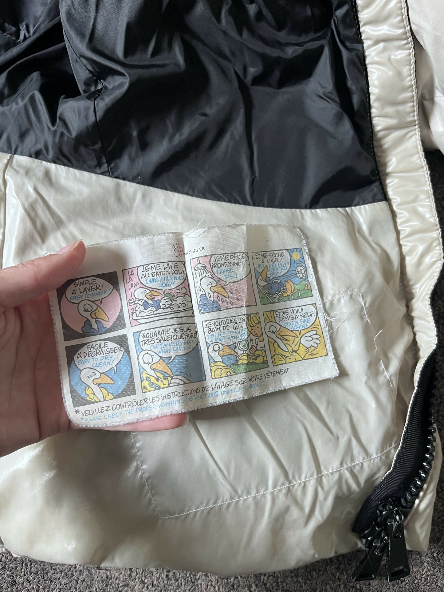 Moncler Cream Down Jacket