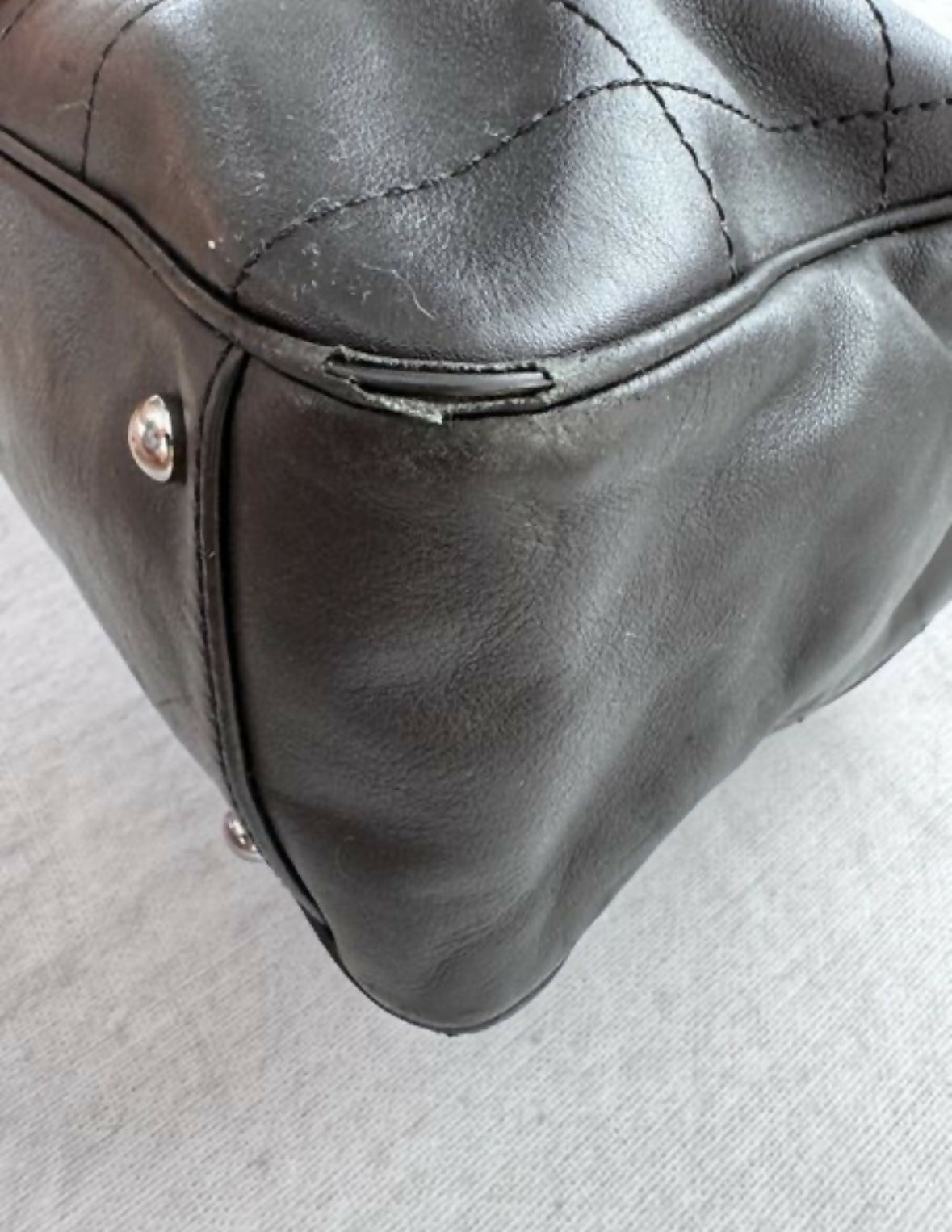 Chanel Chocolate Bar Bowling Bag – Black (Vintage 2002–2003)