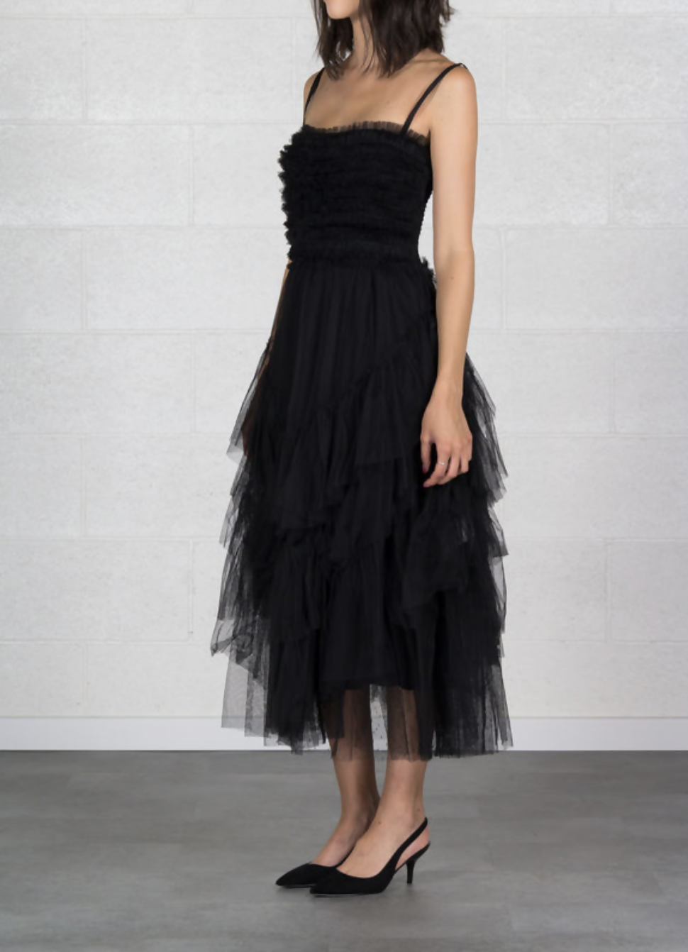RED Valentino Gown in Black Tulle
