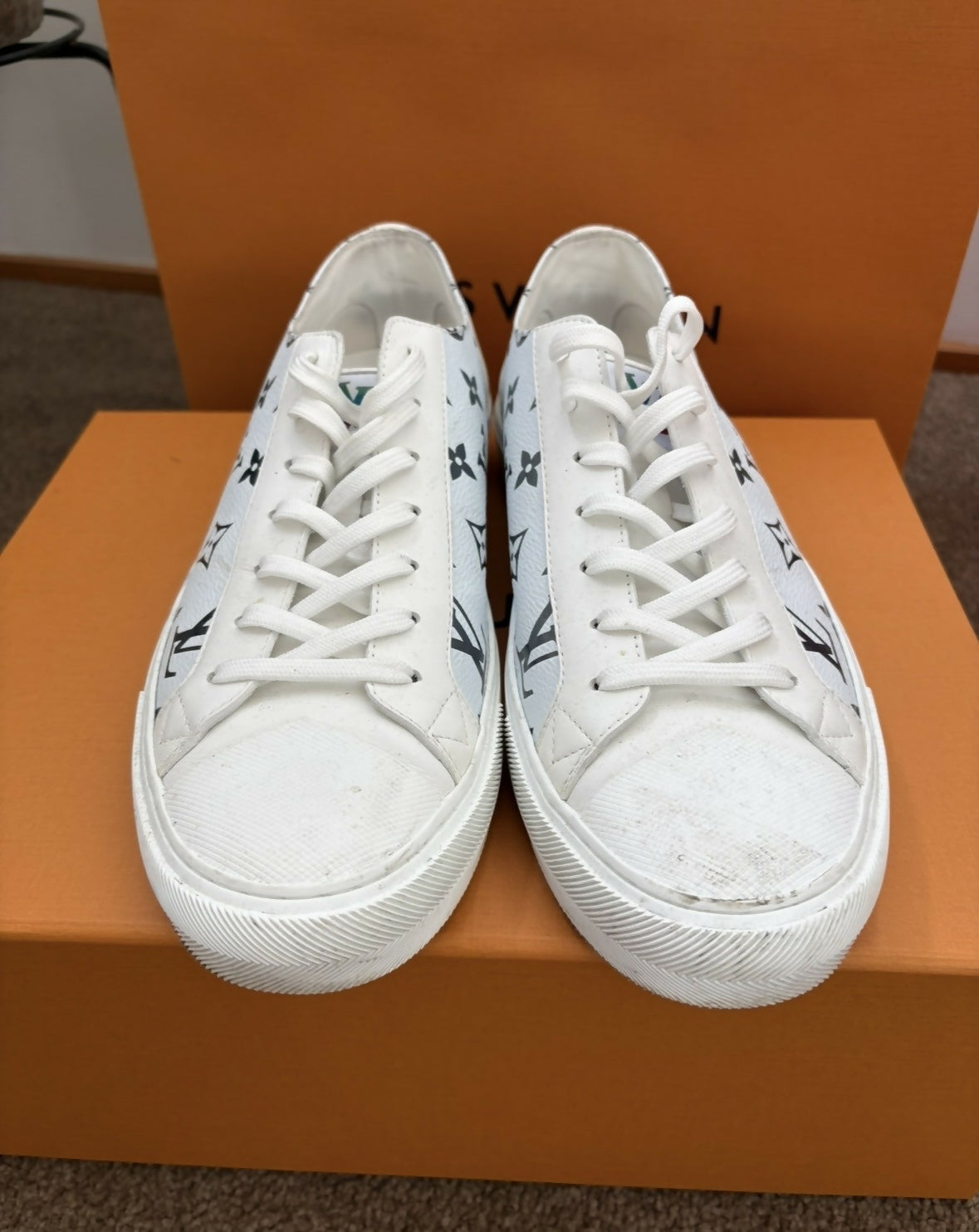 Louis Vuitton White Monogram Shoes