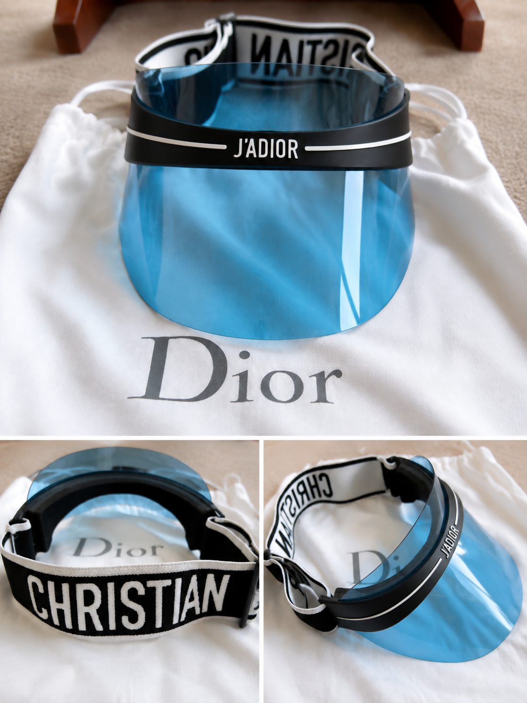 Authentic Christian Dior J’ADIOR Club Blue Visor
