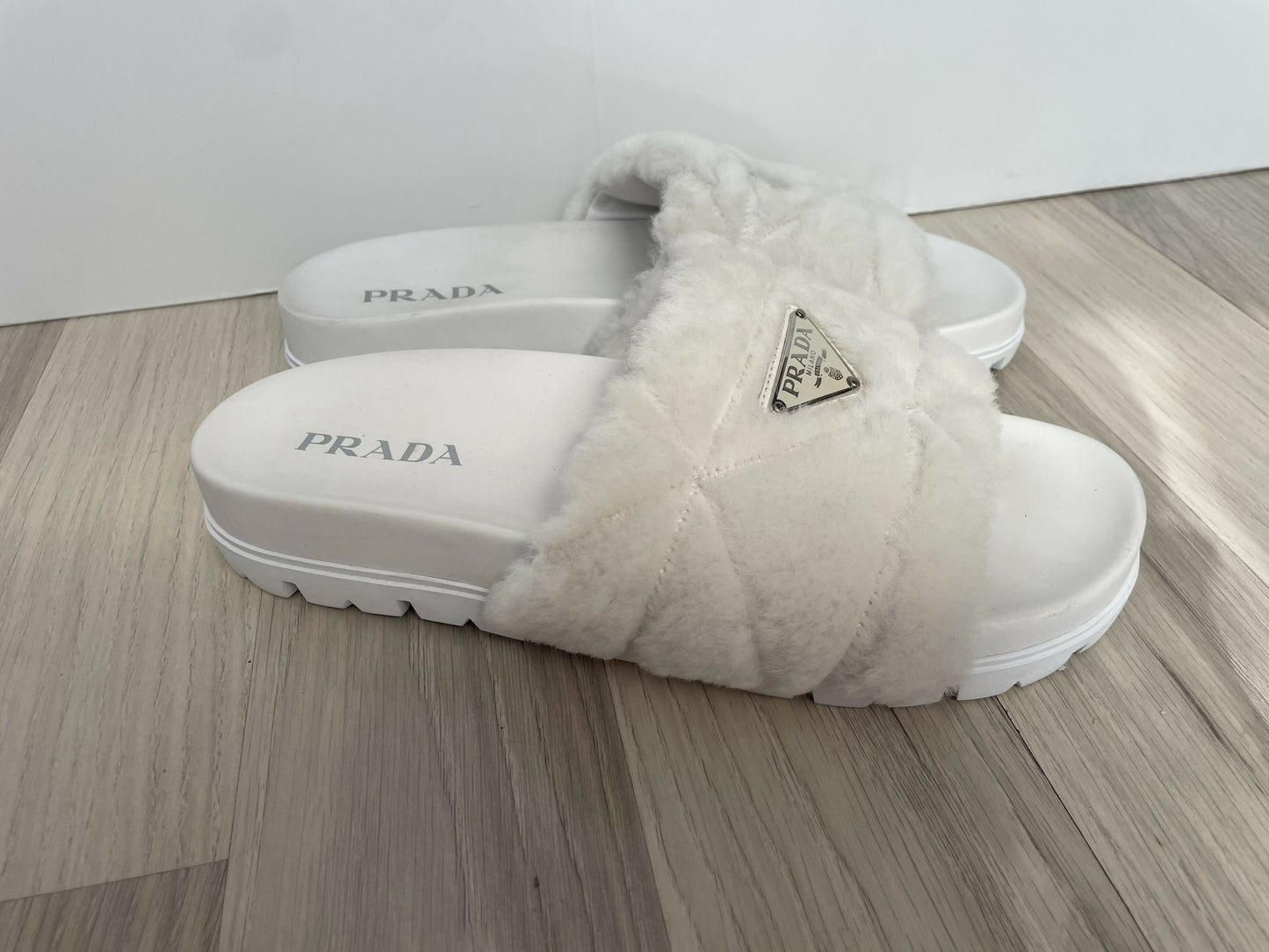 Prada montone sandals