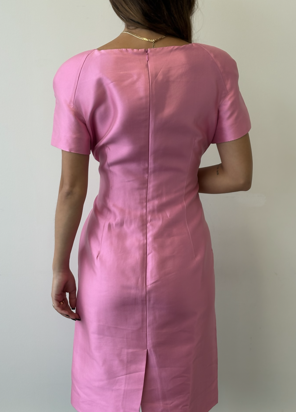 Valentino Pink Silk Dress