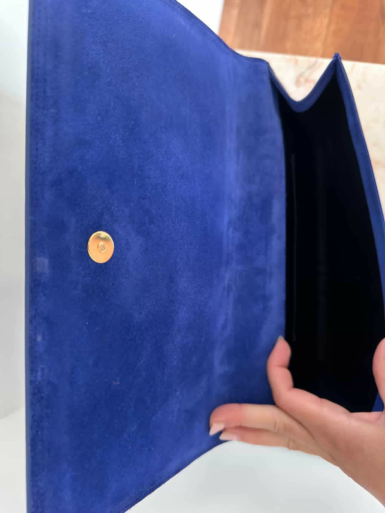 YSL CLUTCH BELLE DE JOUR - Azul
