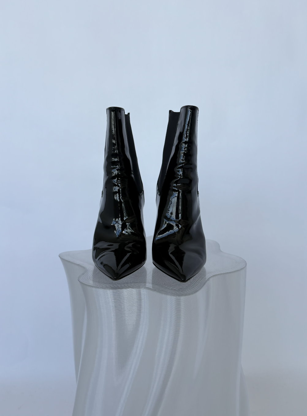 Yves Saint Laurent Opyum Boots in Patent Leather