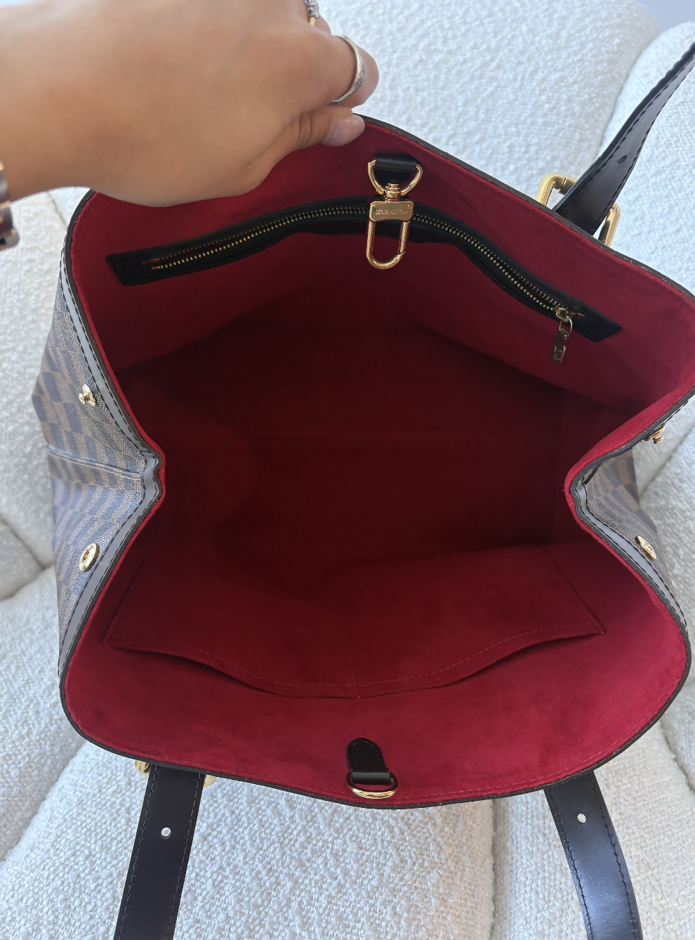 Louis Vuitton Damier Ebene Hampstead Tote MM