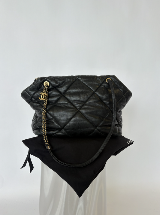 Chanel Quilted Leather Tote