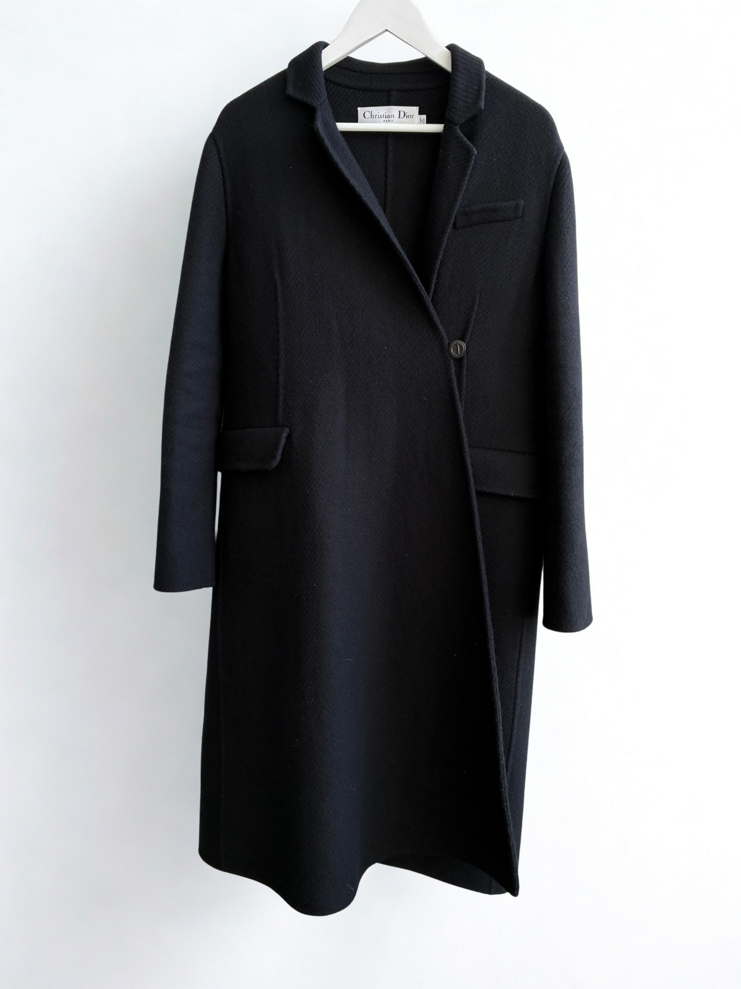 Christian Dior Manteau Laine Noir Black Coat