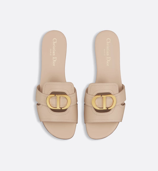 Dior 30 Montaigne Flat Slides - Beige