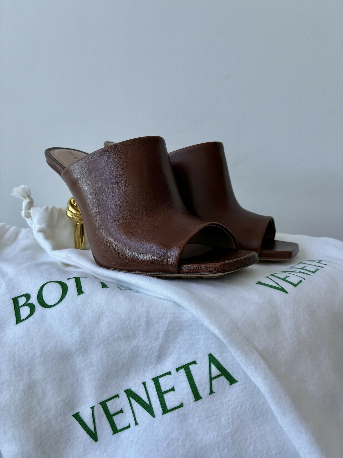 Bottega Veneta Knot Open-Toe Mules