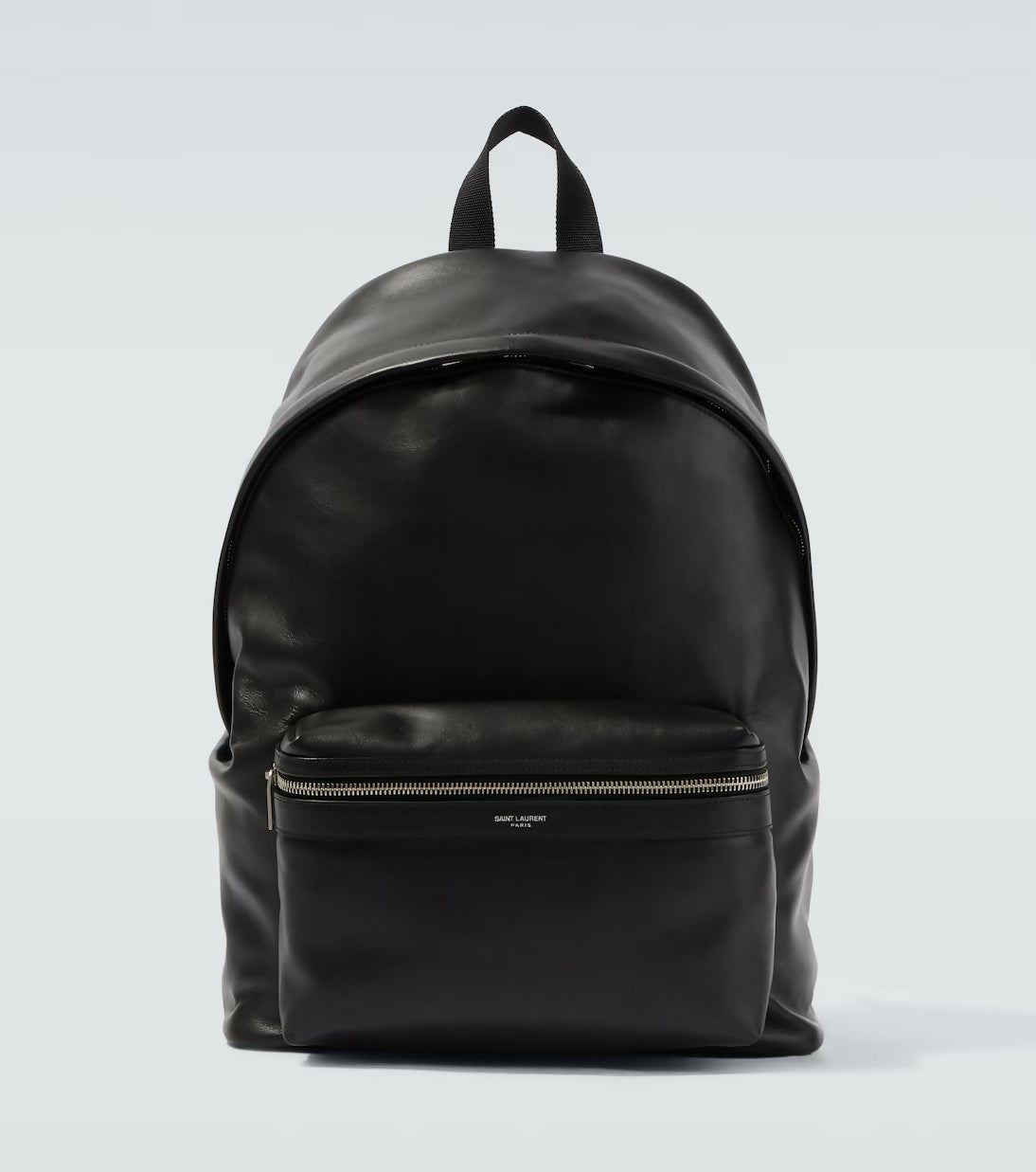 Saint Laurent City Zip Up Leather Backpack - New
