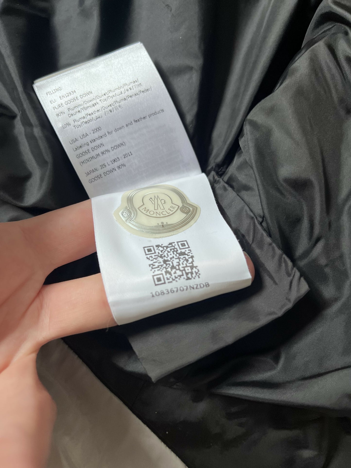 Moncler Cream Down Jacket