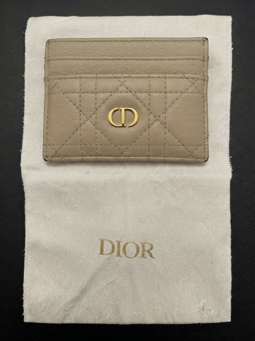 Dior Caro Freesia Card Holder
