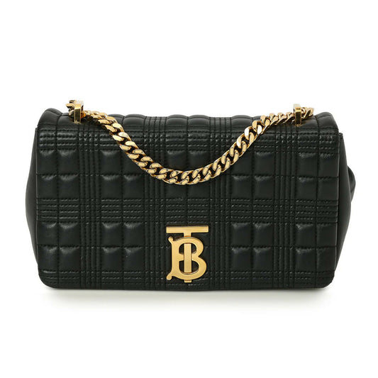Burberry Black Quilted Leather Small Lola Bag