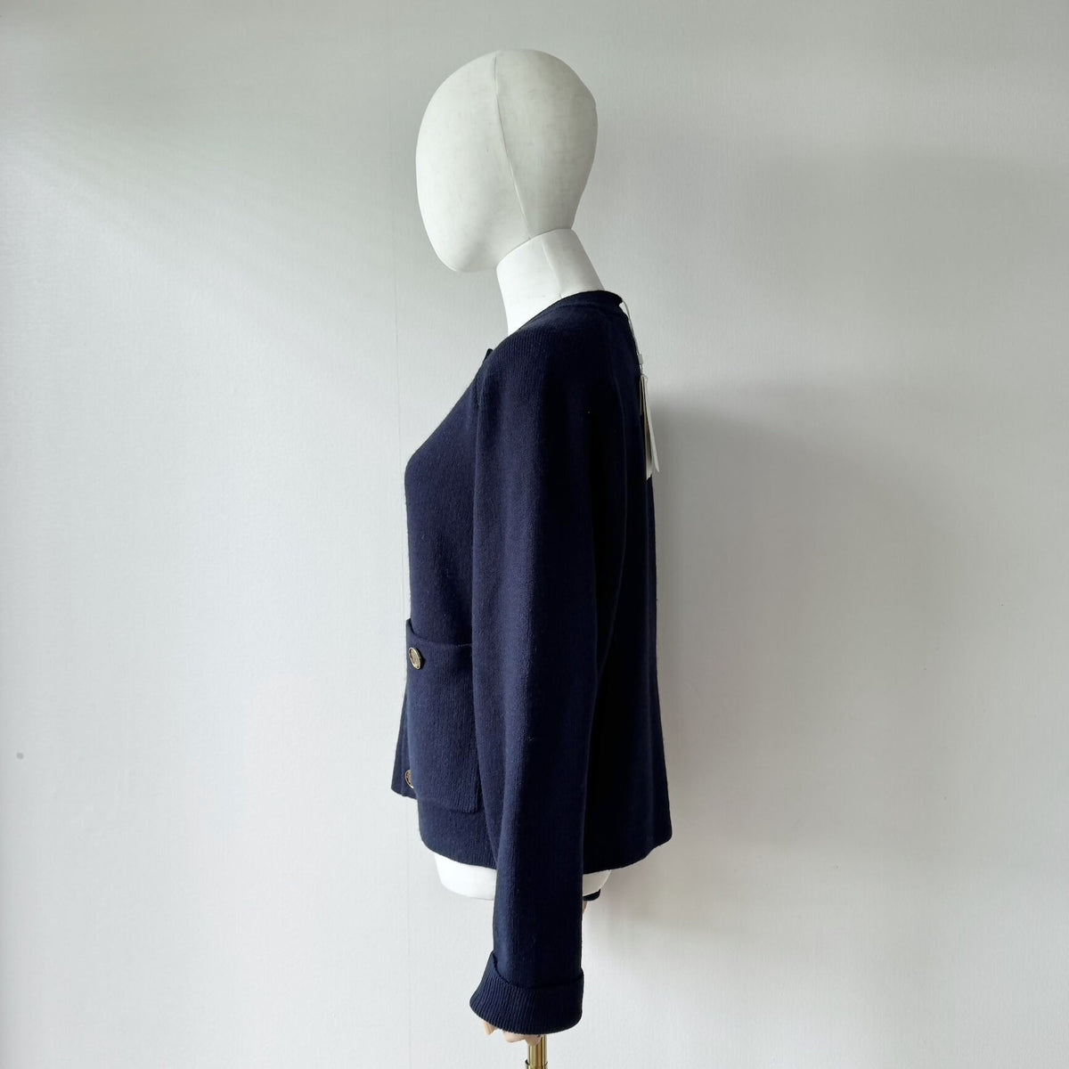 Totême Hammered Button Cardigan, Small - New