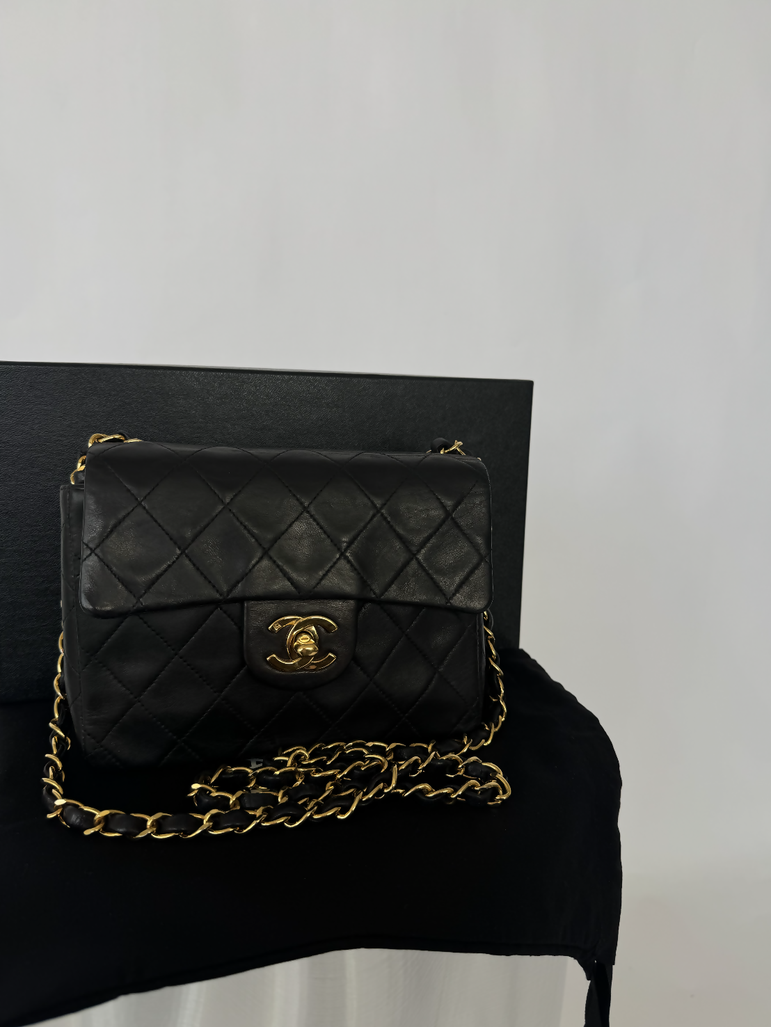 Chanel Small Square Flap Shoulder Bag - FULL SET