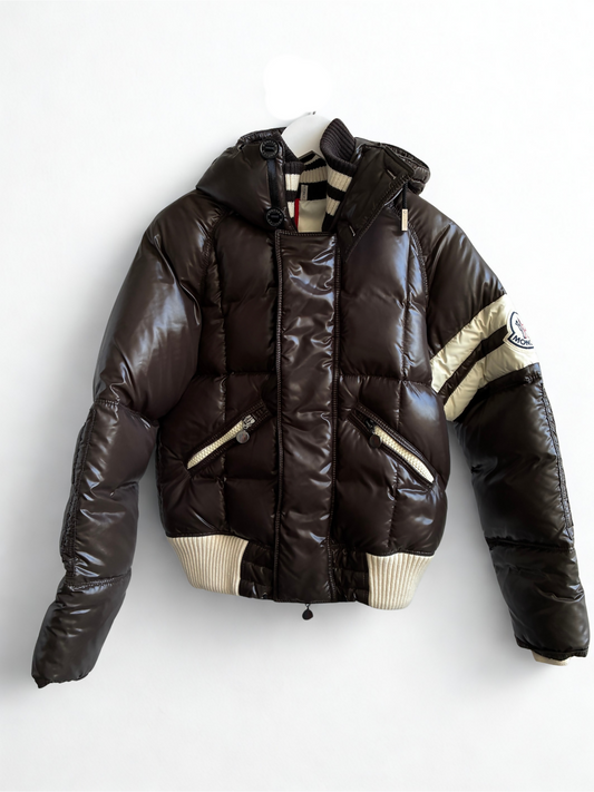 Moncler Maya Down Chocolate Brown Puffer Jacket