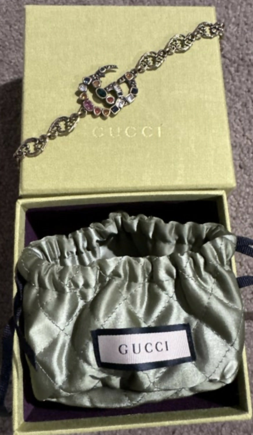 Gucci Crystal Double G bracelet
