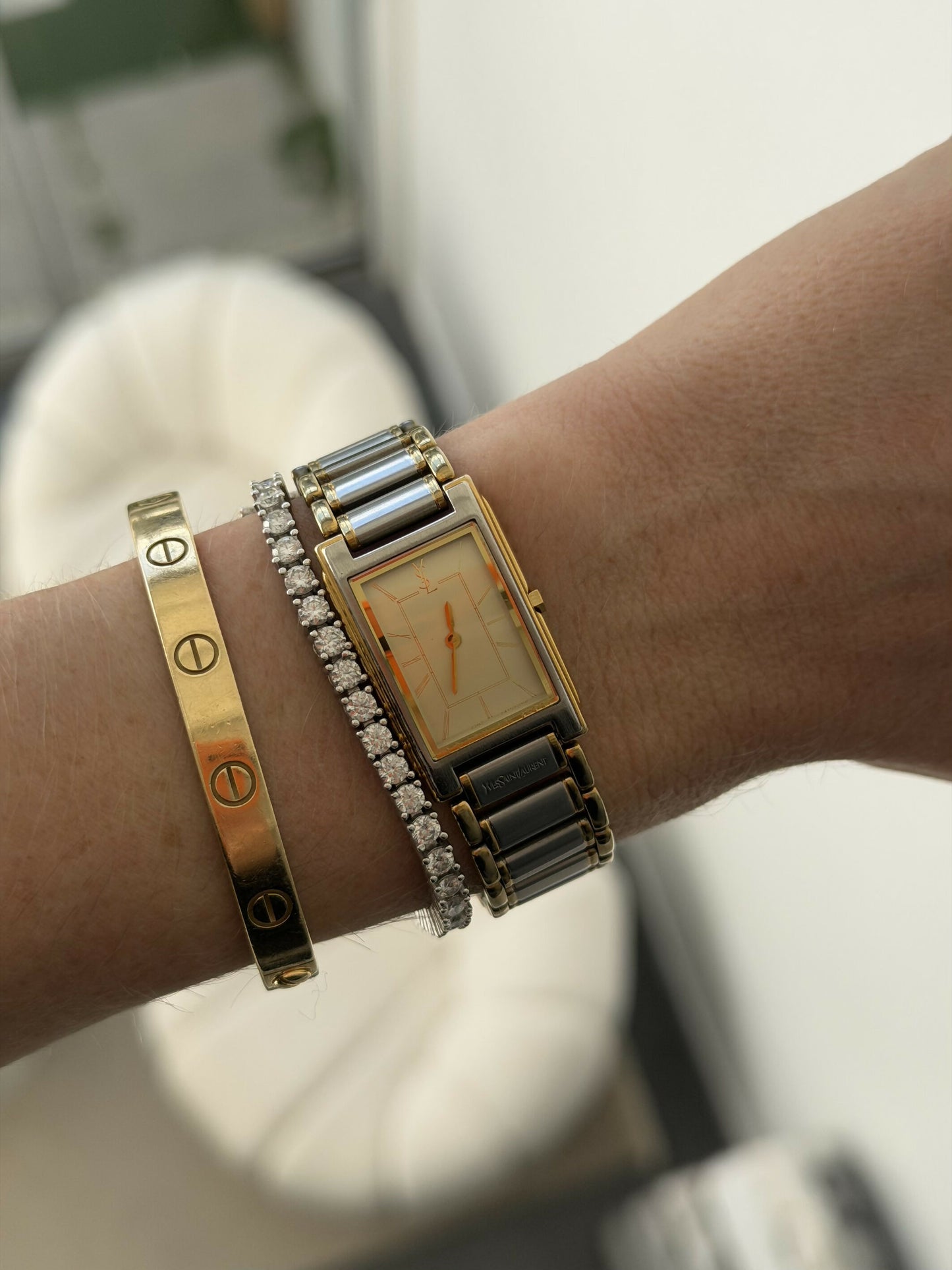 Yves Saint Laurent Tank Watch, Model 2202-229070 Y